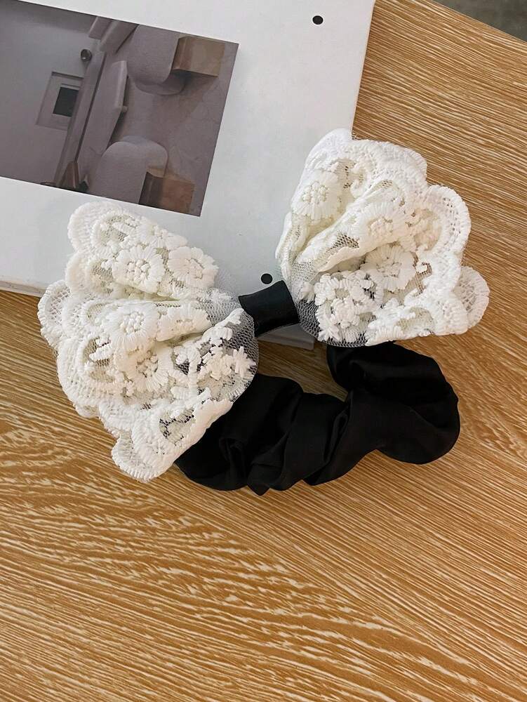 DAZY Fashionable Bow Hair Tie – Elegant Ponytail Holder for Daily Wear & Valentine’s Day