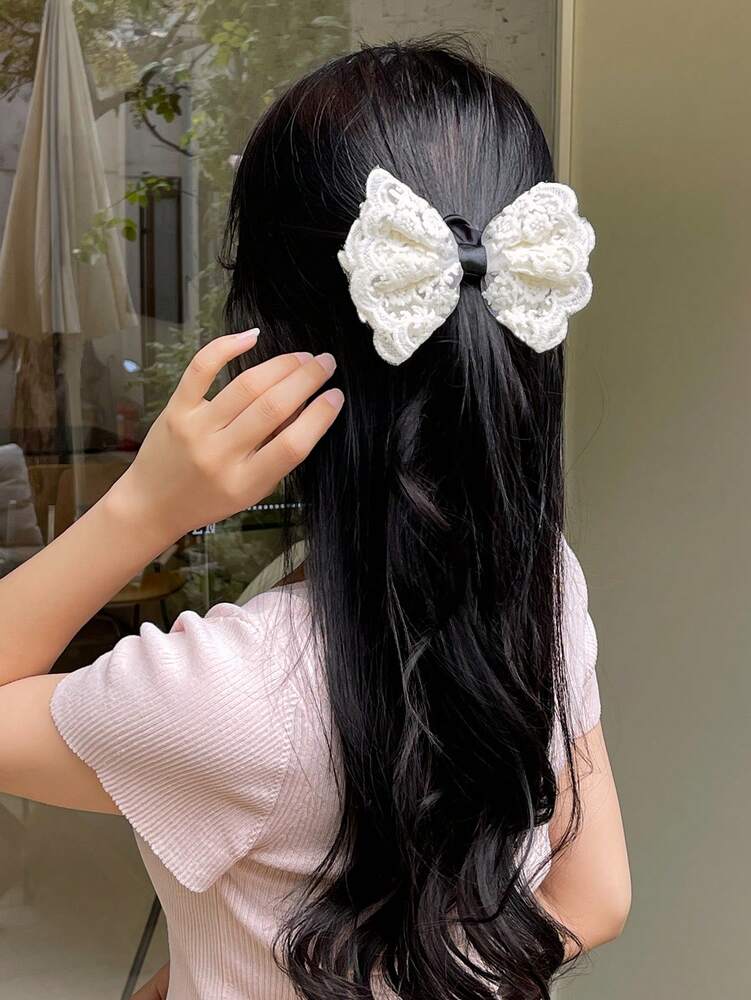 DAZY Fashionable Bow Hair Tie – Elegant Ponytail Holder for Daily Wear & Valentine’s Day