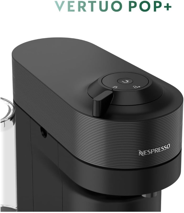 Nespresso Vertuo Pop+ Single-serve coffee and espresso machine by De'Longhi, licorice black
