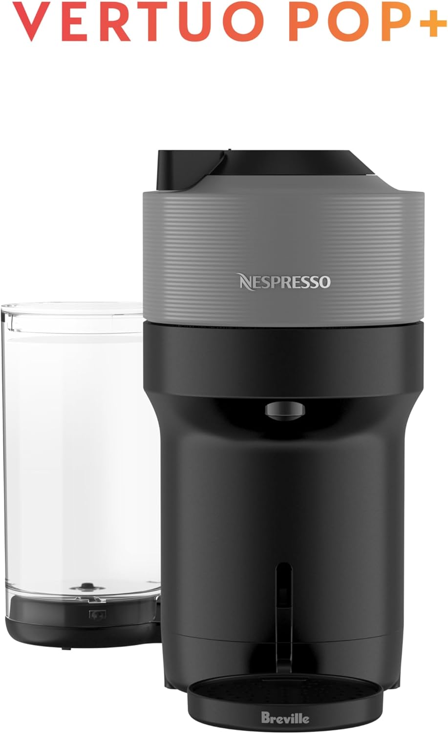 Nespresso Breville Vertuo Pop+ Coffee and Espresso Machine Dark Grey