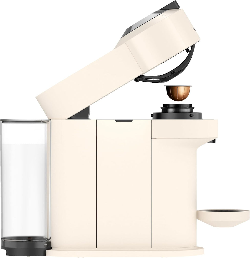 Nespresso Vertuo Next Single Serve Coffee and Espresso Machine by Breville, White and Chrome